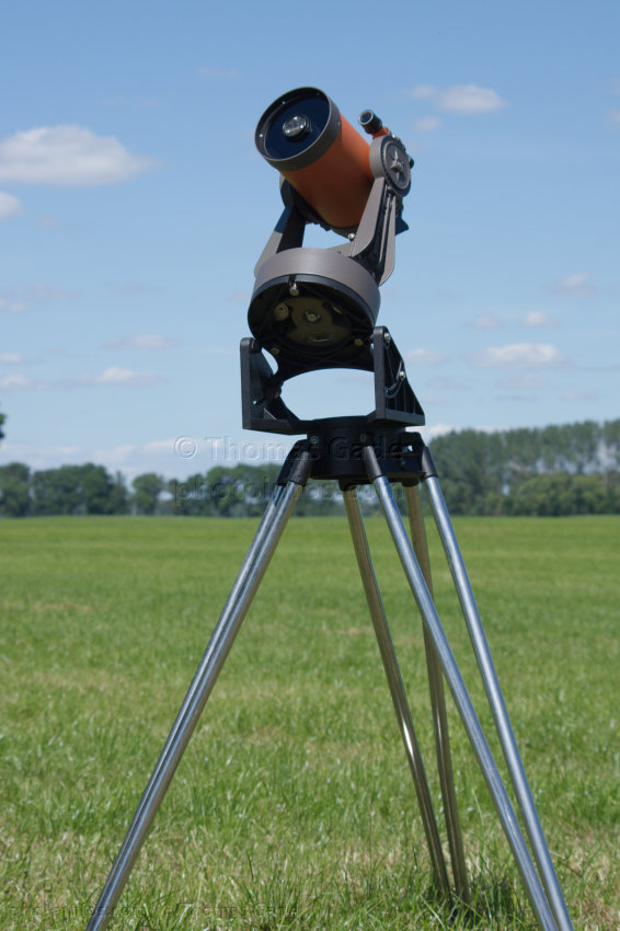 Celestron C5 Teleskop
30.6.2015. Linum. Celestron C5 Teleskop und Gabelmontierung
Schlüsselwörter: 2015;C5;Celestron;fork mount;Gabelmontierung;Stativ;Teleskop;Tripod