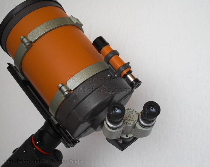 Celestron C8 Teleskop. Schmidt Cassegrain
11. 5. 2008.  Astronomie. Celestron C8 - Schmidt-Cassegrain Teleskop auf einer HEQ-5 Montierung mit Denkmeier Binokular
Schlüsselwörter: Astronomie;Binokular;C8;Celestron;Denkmeier;Fernrohr;finderscope;HEQ5;Montierung;Optik;parallaktische;Schmidt Cassegrain;Sucherfernrohr;telescope;Teleskop