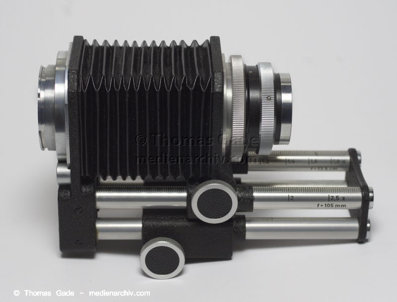 Novoflex Balgen mit Exakta  Bajonett und Schneider-Kreuznach Xenar 4,5/105mm
Novoflex Balgen mit Exakta  Bajonett und Schneider-Kreuznach Xenar 4,5/105mm
Schlüsselwörter: Novoflex;Balgen;Schneider-Kreuznach;Xenar;105mm;Fotografie;Makro;Macro