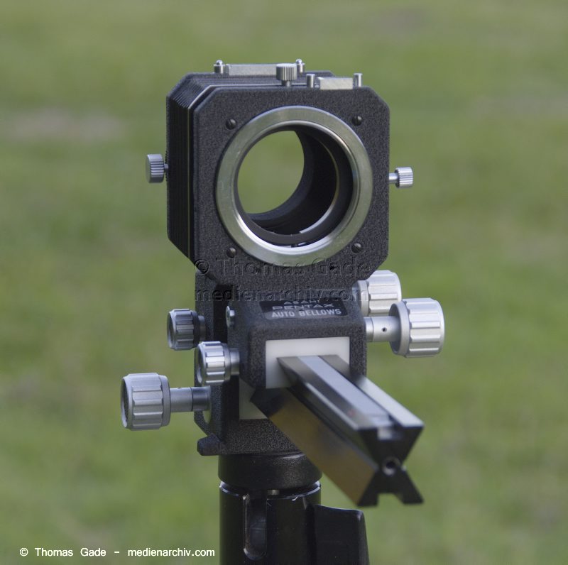 Asahi Pentax Balgengerät. Auto Bellows. Fotografie
Asahi Pentax Balgengerät. Auto Bellows. Fotografie
Schlüsselwörter: Asahi Pentax;Auto Bellows;Balgengerät;Pentax