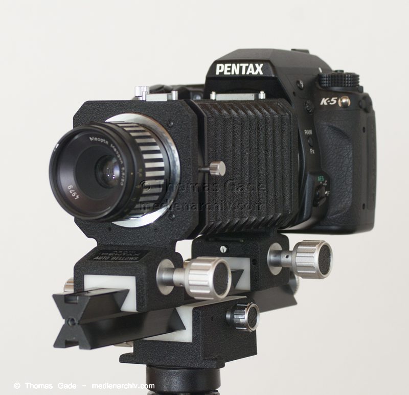 Pentax Balgengerät Auto Bellows. Fotografie
Pentax Balgengerät Auto Bellows. Fotografie. Macro. Makro
Schlüsselwörter: Balgengerät;Fotografie;Macro;Makro;Pentax