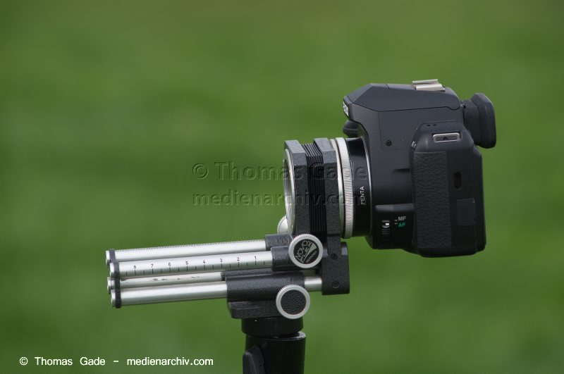 Pentax K-r mit Novoflex Balgengerät
22. 4. 2014. Fotografie. Kamera. Pentax K-r mit Novoflex Balgengerät
Schlüsselwörter: 2014;Balgengerät;Bellows;Digitale Spiegelreflexkamera;DSLR;Fotoapparat;Fotografie;K-r;Kamera;Macro;Makrofotografie;Novoflex;Pentax