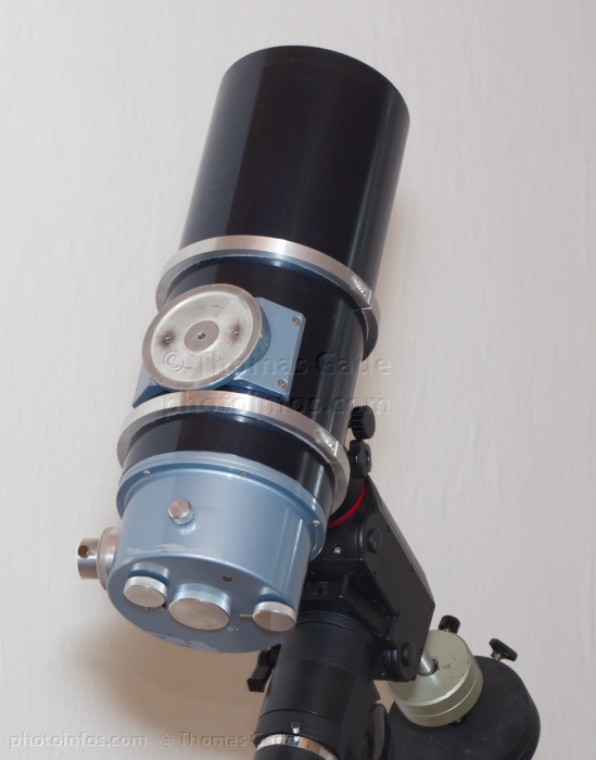 Quantum Q6 auf parallaktischer HEQ5 Montierung
Teleskop. Maksutov. Quantum Q6 auf parallaktischer HEQ5 Montierung. 6 inch bzw. 150mm Öffnung, 2700mm Brennweite.
Schlüsselwörter: 2011;Astronomie;Fernrohr;HEQ5;Maksutov;Montierung;Optik;parallaktische;Quantum O6;telescope;Teleskop