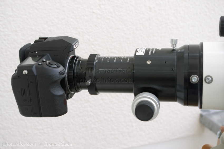 Skywatcher ED80 Pro Refraktor an einer Pentax K-3 DSLR
Skywatcher ED80 Pro Refraktor an einer Pentax K-3 DSLR
Schlüsselwörter: Apo-Refraktor;ED80 Pro;Pentax;Skywatcher;Teleskop