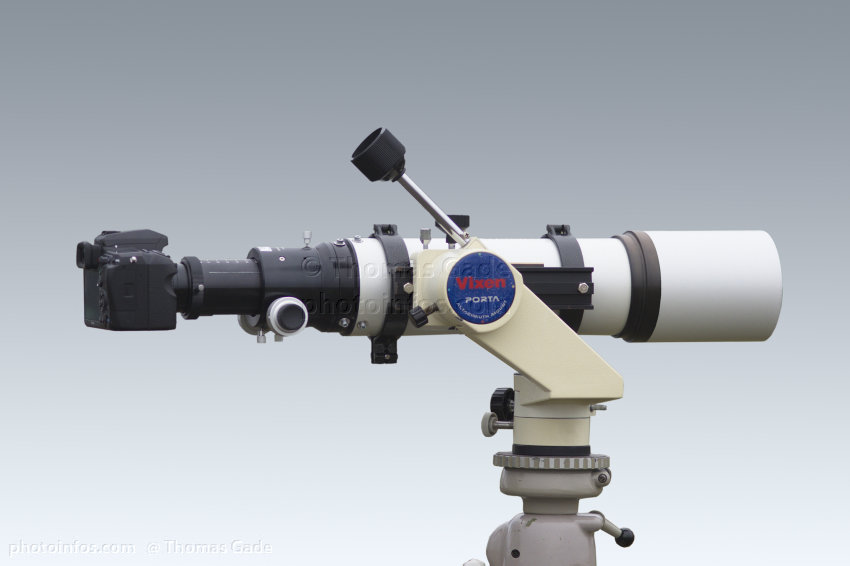 Teleskop. Skywatcher ED 80 Refraktor
25. 1. 2015. Teleskop. Skywatcher ED 80 Refraktor.  Pentax K-3 DSLR an einem Teleskop. Okularauszug auf einer Vixen Porta Montierung
Schlüsselwörter: 2015;DSLR;ED 80;Pentax K-3;Refraktor;Skywatcher;Teleskop;Vixen Porta