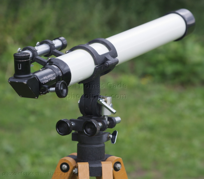 Polarex - Unitron 50mm Refraktor auf azimutaler Montierung
Teleskop. Polarex - Unitron 50mm Refraktor mit 700mm Brennweite auf azimutaler Montierung. Astronomie
Schlüsselwörter: altazimuth mount;Astronomie;azimutale Montierung;Fernrohr;Optik;Polarex;refractor;Refraktor;telescope;Teleskop;Unitron