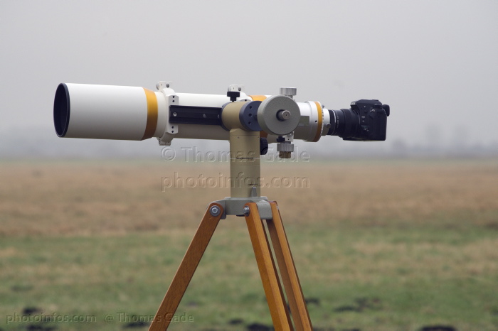 William Apo Refraktor FLT 98
3. 12. 2013. William Apo Refraktor FLT 98 mit einer Pentax K-5 auf einer Ayo Montierung. Naturbeobachtung. Fotografie. Teleskop. Teleobjektiv. Bei Linumhorst in Brandenburg.
Schlüsselwörter: 2013;Apo Refraktor;Astronomie;Ayo Montierung;Fernrohr;FLT 98;FLT98;Fotografie;Naturbeobachtung;Optik;Pentax K-5;Teleobjektiv;telescope;Teleskop;William